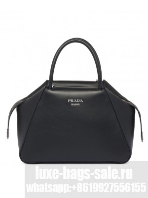 Prada Small Leather Prada Supernova Handbag 1BA366 Black