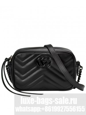 Gucci GG Marmont Mini Shoulder Bag Black