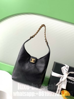 Chanel HOBO HANDBAG AS5403 black