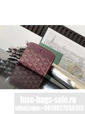 Goyard Matignon Mini Wallet Burgundy