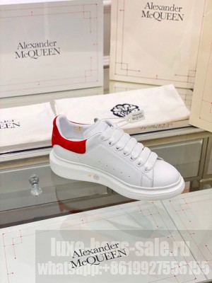 Alexander McQueen Oversized Platform Lace Up Creeper Sneakers Spring/Summer 2020 Collection, Suede Red