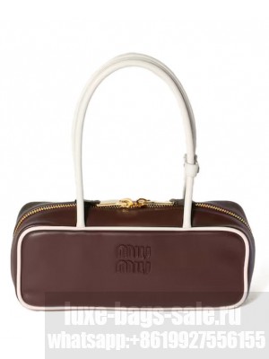 Miumiu Beau Leather Bag 5BB173 Mauve