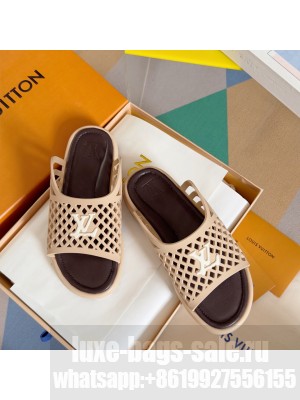 Louis Vuitton x Tyler LV Waffle Flat Mule Beige