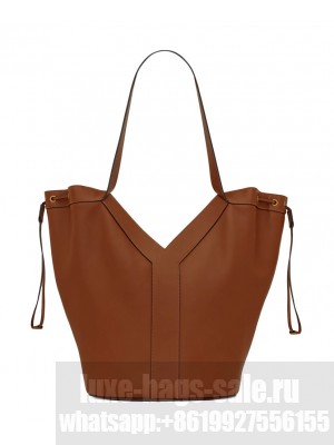 Saint Laurent Y Large Hobo In Leather 833160 Coffee