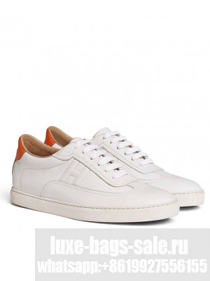 Hermes Unisex Quicker Sneaker White