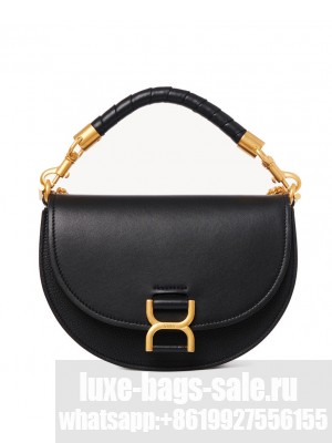 Chloe Marcie Chain Flap Bag Black