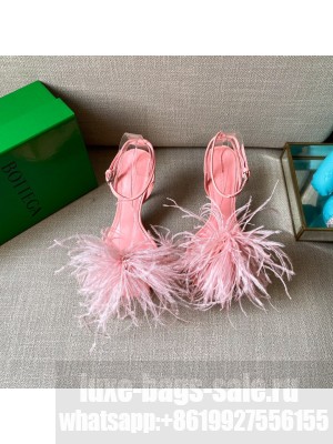 Bottega Veneta Feather Dot 9cm Sandals Pink 2021 Collection