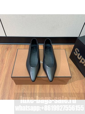Loro Piana Rebecca Ballerinas Calfskin Black