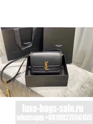 SOLFERINO MEDIUM SATCHEL IN BOX SAINT LAURENT LEATHER Y63435 black