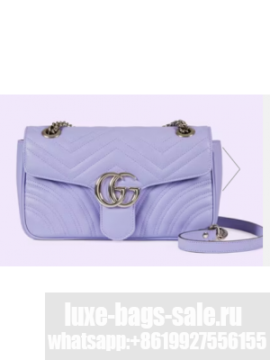 Gucci GG Marmont small shoulder bag 443497 Lilac