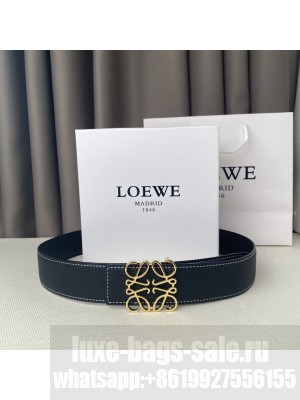 Loewe Reversible Width 38mm Leather Belt With Anagram Buckle 036