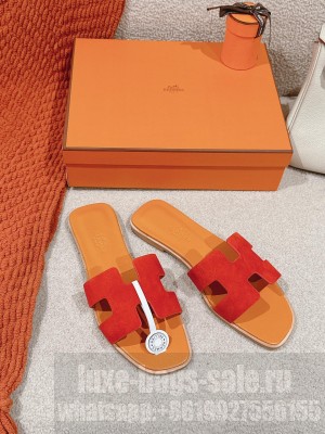 Hermes Oran Flat Slide Sandals 2024 09