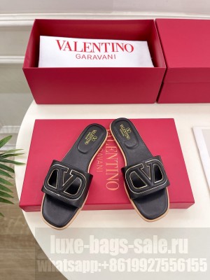 Valentino Garavani VLogo cut-out slide sandal 010 2025