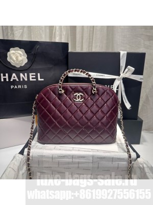 CHANEL SMALL SHOPPING BAG AS3969 Burgundy