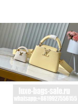 Louis Vuitton Capucines Mini M24574 light yellow