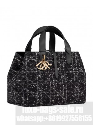 Christian Dior Medium Dior Toujours Bag Black