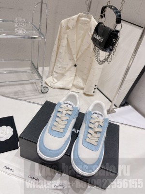 Chanel Suede Sneakers G39978 Sky blue 02 2023SS 