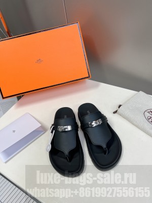 Hermes Unisex Empire sandal black