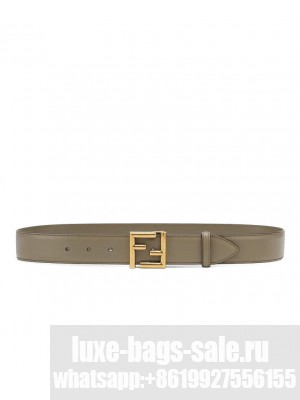Fendi Natural-Coloured Leather Belt Henna