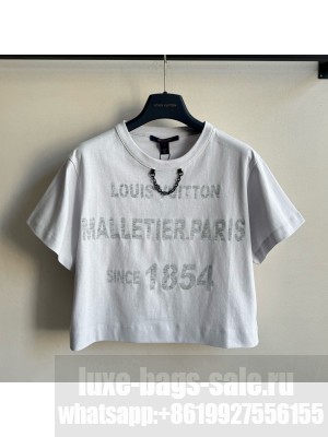 Louis Vuitton Short T-shirt LV21124 White 2025