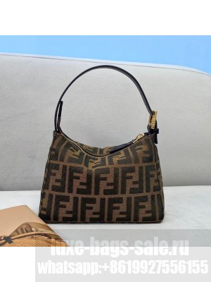 Fendi Mini FF Hobo Bag Brown  2021 Collection