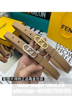 Fendi Women's Belt 20mm with loop and Fendi O’Lock stud buckle 2021 Collection 08