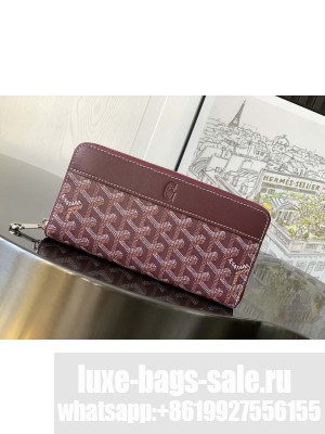 Goyard Matignon GM Wallet Burgundy