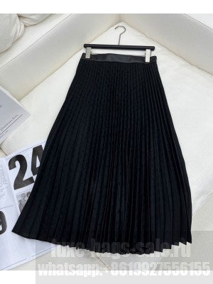 Louis Vuitton Women's Pleated Skirt Black