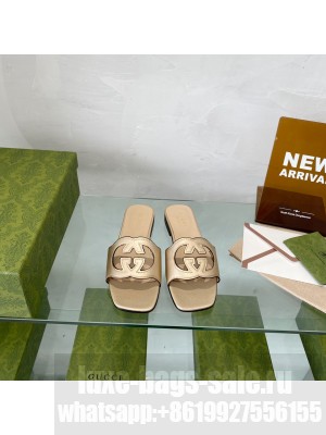 Gucci Women's Interlocking G cut-out slide sandal Collection 02