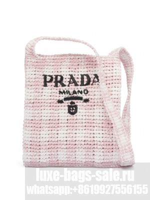 Prada Crochet Bag 1BC184 Pink