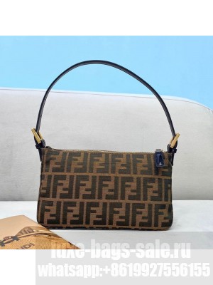 Fendi Small FF Hobo Bag Brown  2021 Collection