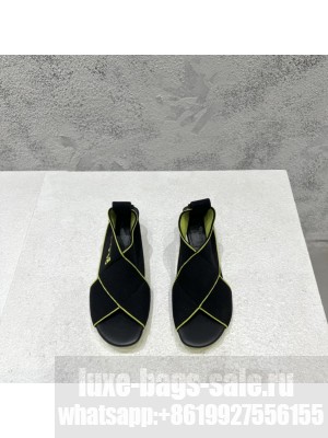 BOTTEGA VENETA Flex Elastic band sandals Iridescent heel Black