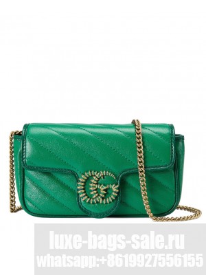 Gucci GG Marmont Super Mini Bag 574969 Green