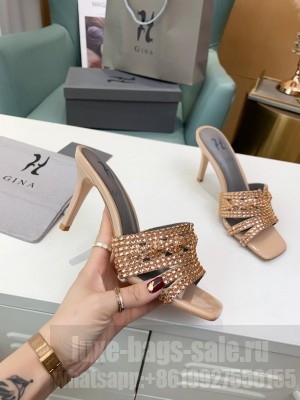 GINA HAYWORTH In Quartz Chic 85mm sandal Mule Rose Gold 2021 Collection