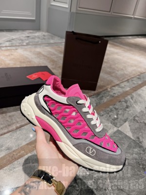 Valentino Unisex Ready Go Runner Sneaker in Wave Fabric Pink 2022 Collection