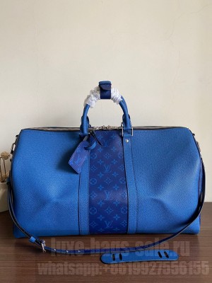 Louis Vuitton KEEPALL BANDOULIERE 50 M53766 Blue