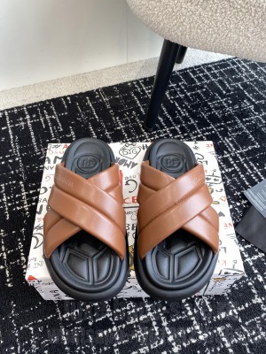 Dolce & Gabbana Man's Calfskin Slide sandals 01