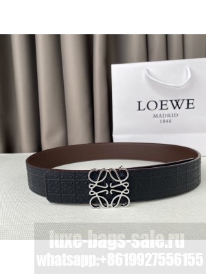 Loewe Reversible Width 38mm Leather Belt With Anagram Buckle 032