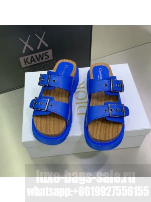 Christian Dior Women's Diorquake Strap Sandal Blue