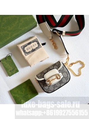 Gucci Horsebit 1955 strap wallet 699760 white