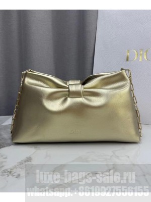 Christian Dior Medium Dior Bow Handbag Golden