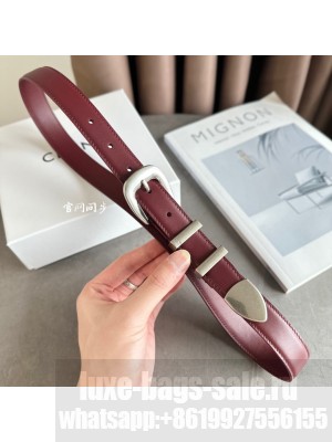 CELINE WIDTH 2.5CM SMALL WESTERN BELT IN TAURILLON LEATHER 023