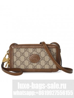 Gucci Mini Bag With Interlocking G 671674 Coffee