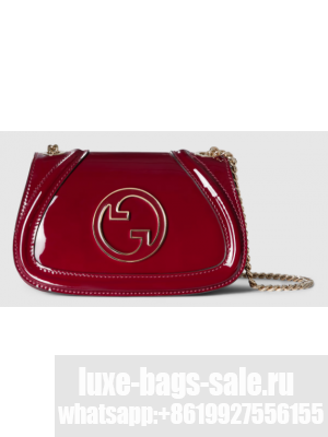 GUCCI BLONDIE MINI SHOULDER BAG 815711 Rosso Ancora red