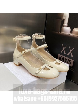Christian Dior AIME DIOR PUMP 3.5CM White Patent Calfskin