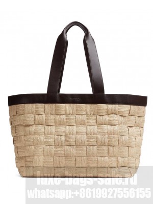 Bottega Veneta Cassette Tote Bag Apricot