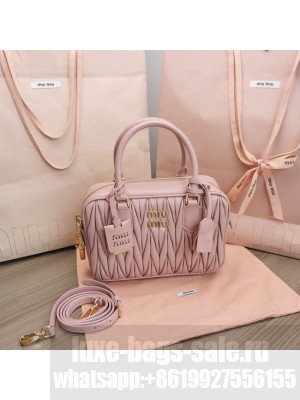 Miu Miu Wander Matelasse Original Sheepskin Bag 2BB124 pink