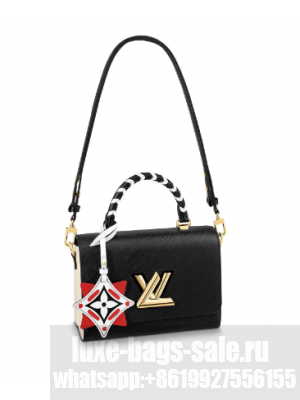 Louis vuitton original CRAFTY TWIST tote bag  M56780 black