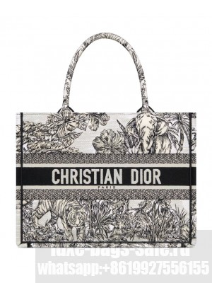 Christian Dior Medium Dior Book Tote White