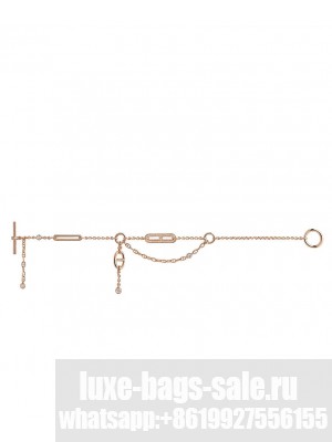 Hermes Women's Chaine D'ancre Chaos Bracelet Red